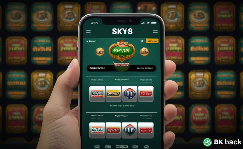 Giao diện app SKY88 trên điện thoại Android hiển thị sảnh Nổ Hũ Xóc Đĩa Poker