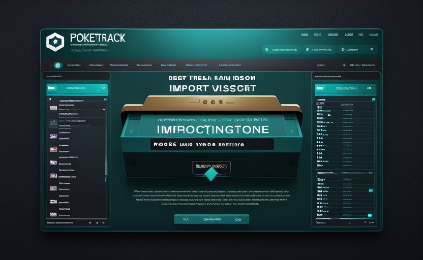Màn hình import hand history PokerTracker 4 với folder poker client teal gold theme