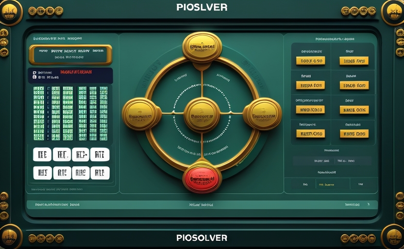 PioSOLVER node tree flop strategy với mixed frequency raise call fold teal gold theme